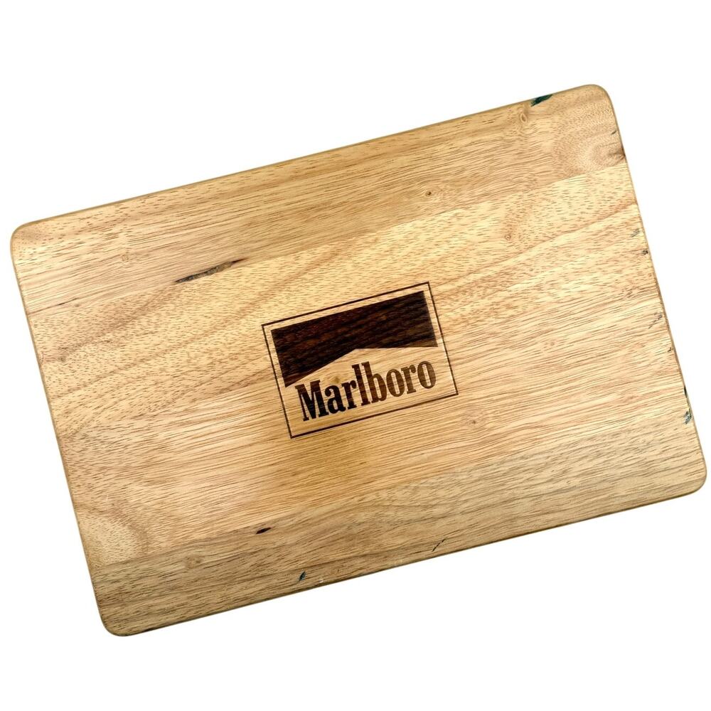 Vintage Marlboro Poker Chip Set Wooden Case 200 Chips 2 Decks Sealed USA